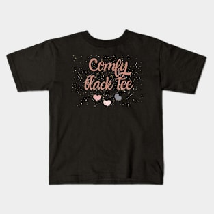 Comfy tee black Kids T-Shirt